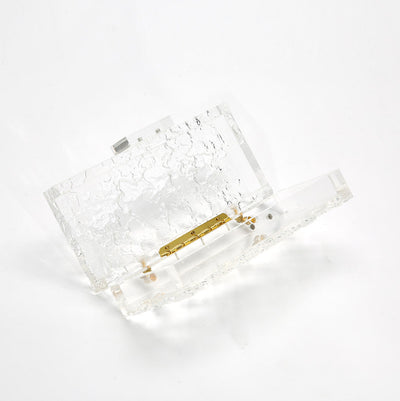 Acrylic transparent clutch