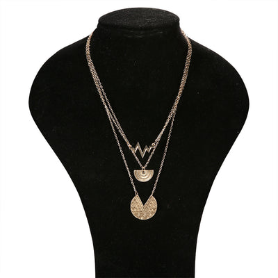 Multi-layer necklace round necklace