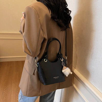 Sweet Style Zipper PU Square Women's Shoulder Crossbody Bag S