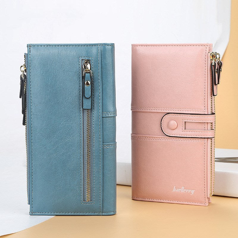 Buckle zipper clutch
