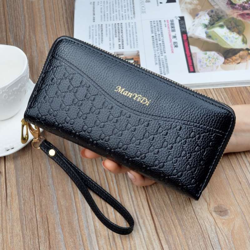 Double Zipper Clutch Purse Ladies Double-Layer Clutch