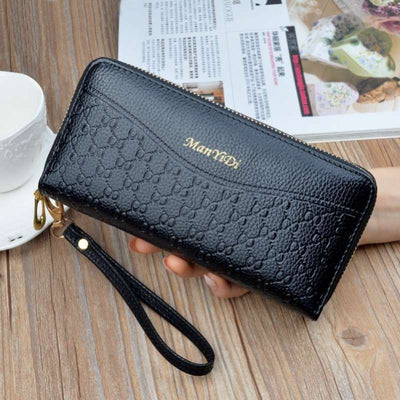 Double Zipper Clutch Purse Ladies Double-Layer Clutch