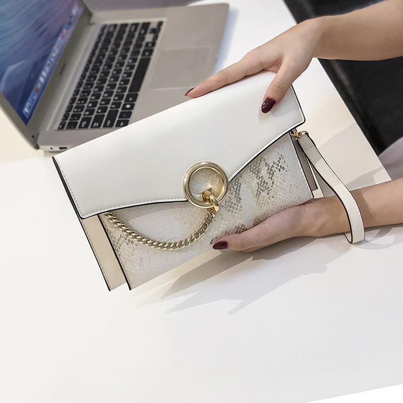 Clutch bag dinner bag snake pattern clutch