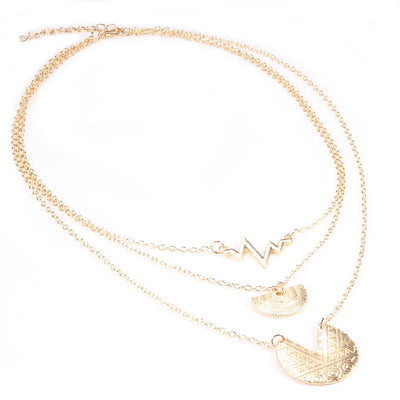 Multi-layer necklace round necklace