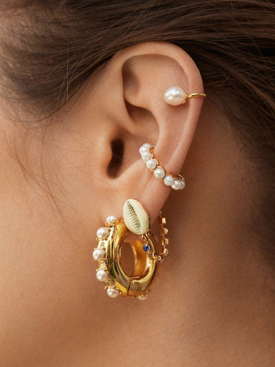 Fashionable geometric ear clip ear ring