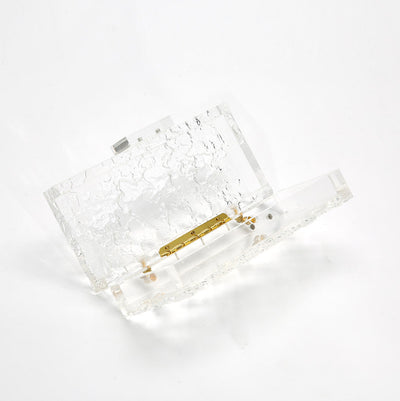 Acrylic transparent clutch