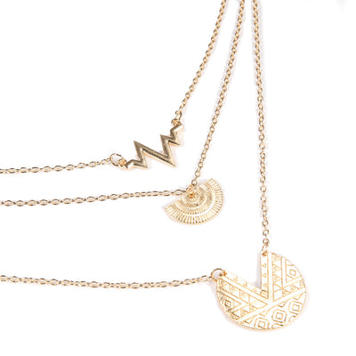 Multi-layer necklace round necklace