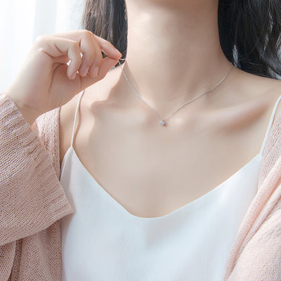 Necklace with Silver Necklace