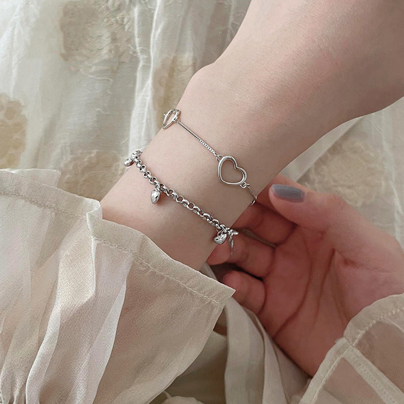 Women's Attracting Male Hollow Heart-Shaped Bracelet